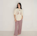 Short Sleeve Women's Bamboo Lounge Set | Milk & Window Pane