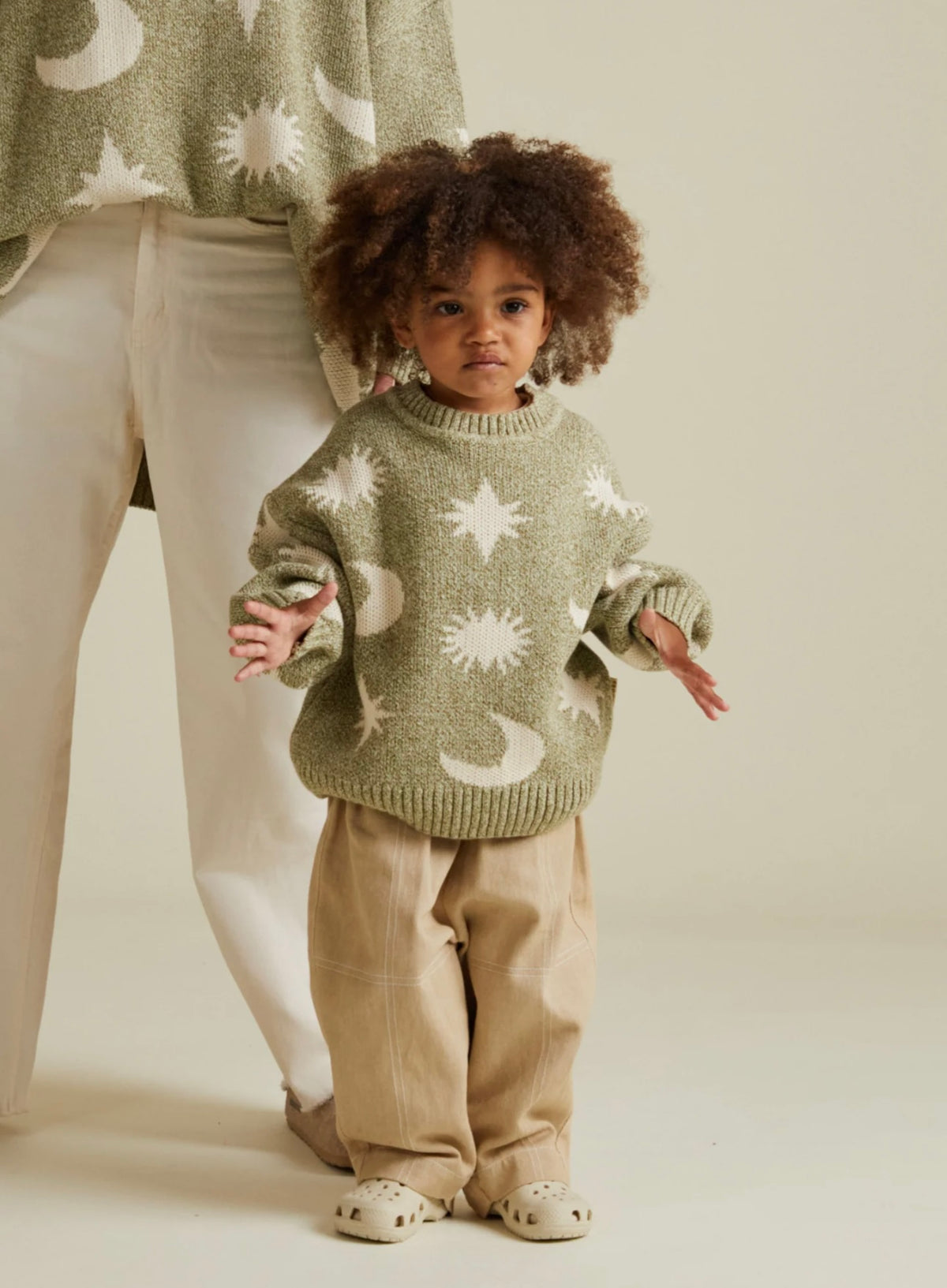 Claude & Co Cozmo Matcha Moon Star Sweater