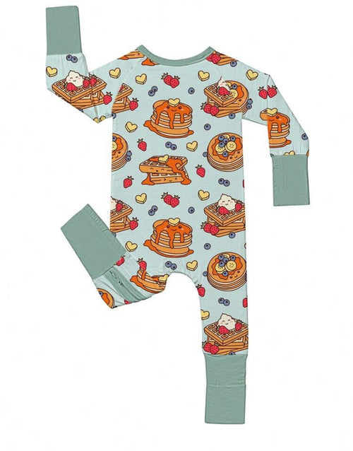 Bamboo Zip Pajamas - Breakfast