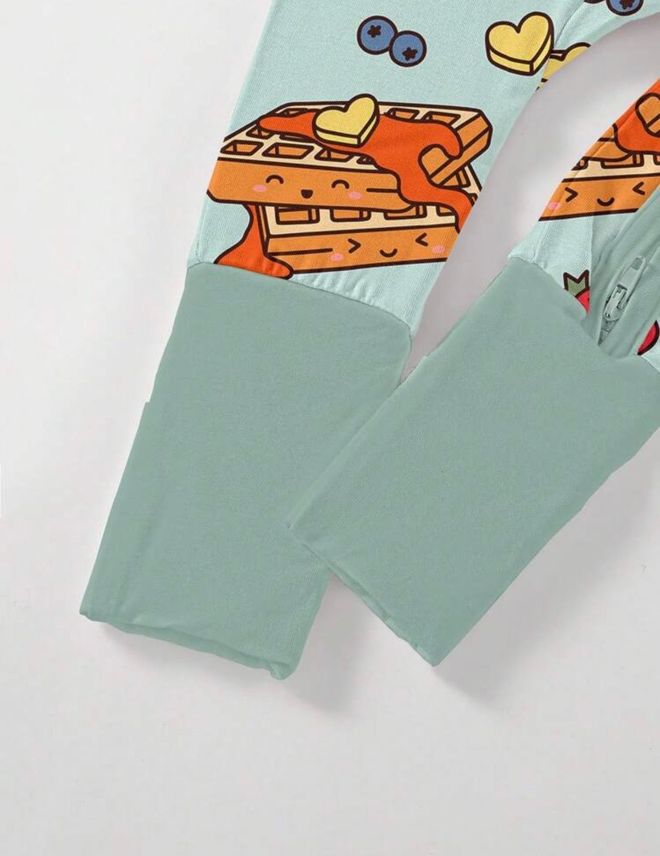 Bamboo Zip Pajamas - Breakfast